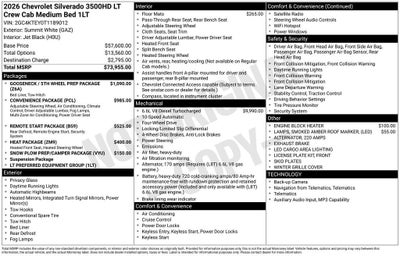 2026 Chevrolet Silverado 3500 HD LT