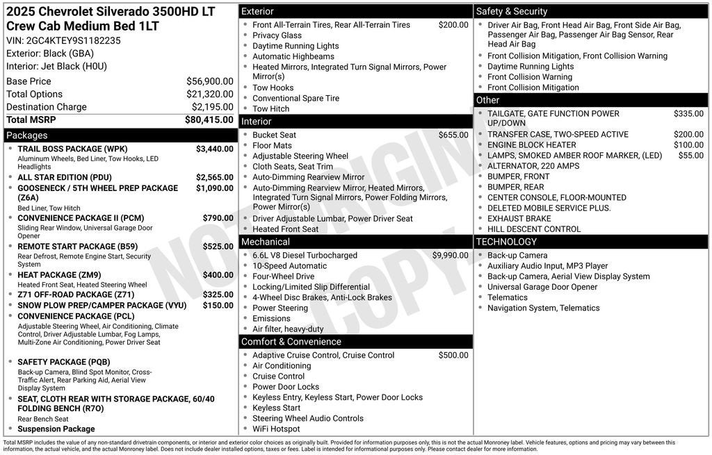 2025 Chevrolet Silverado 3500 HD LT