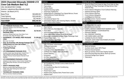 2025 Chevrolet Silverado 3500 HD LTZ