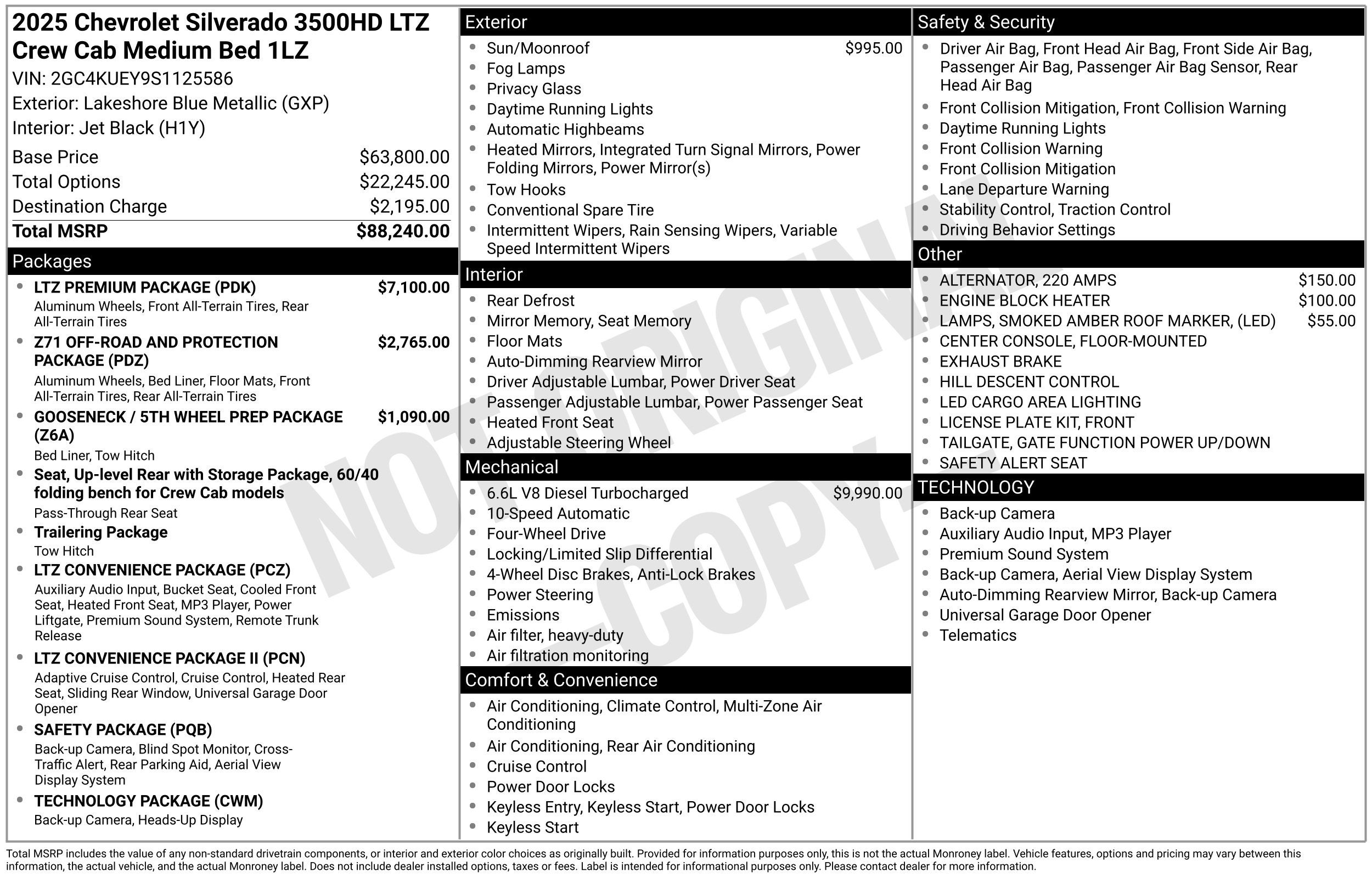 2025 Chevrolet Silverado 3500 HD LTZ