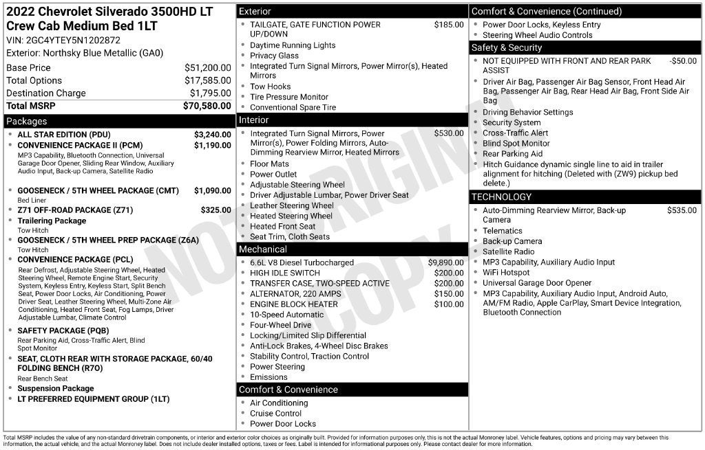 2022 Chevrolet Silverado 3500 HD LT