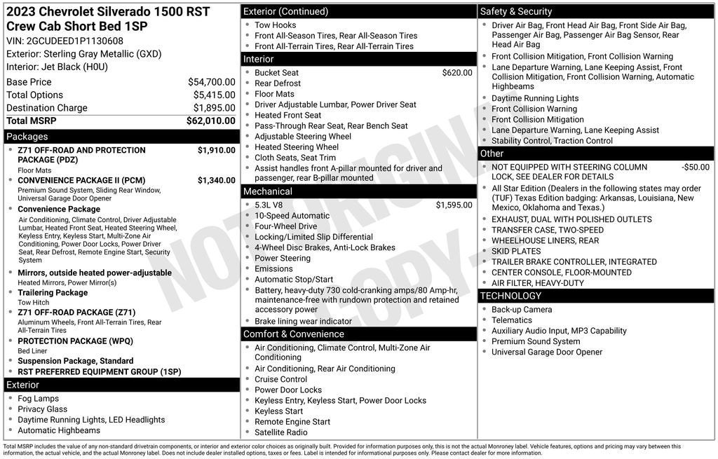 2023 Chevrolet Silverado 1500 RST