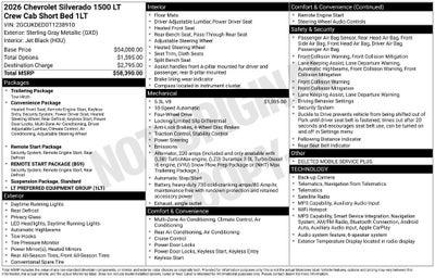 2026 Chevrolet Silverado 1500 LT