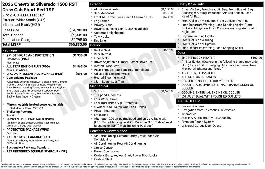 2026 Chevrolet Silverado 1500 RST