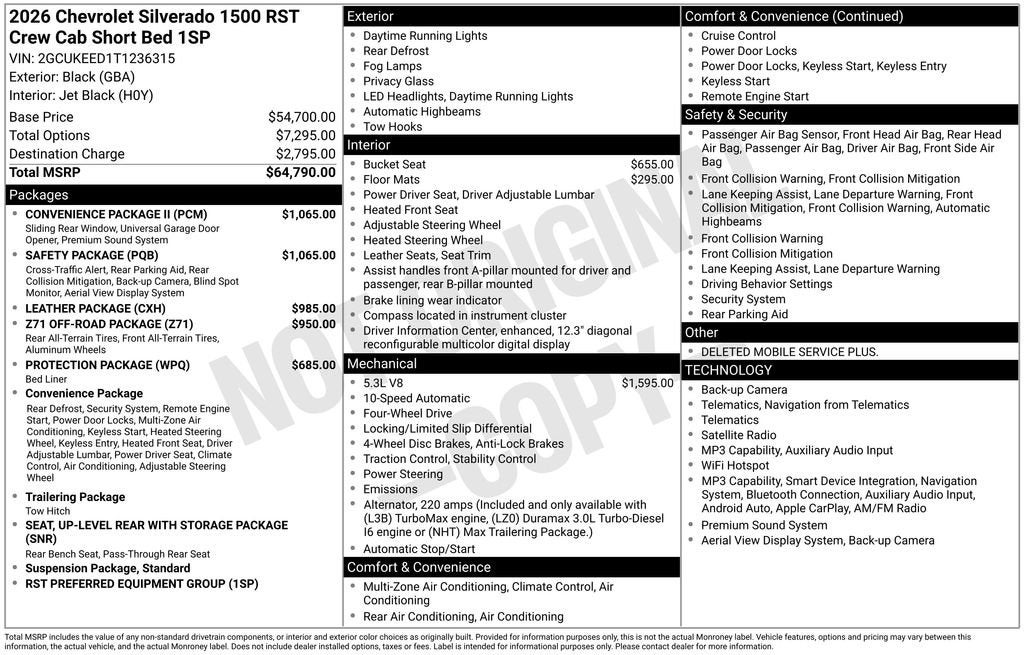 2026 Chevrolet Silverado 1500 RST