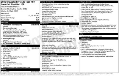 2026 Chevrolet Silverado 1500 RST