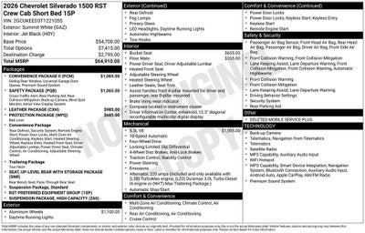 2026 Chevrolet Silverado 1500 RST