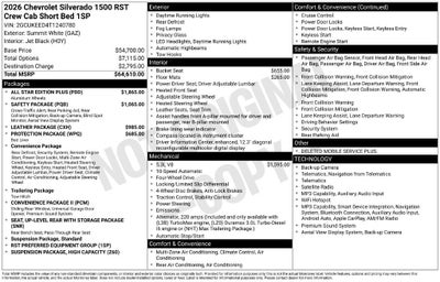2026 Chevrolet Silverado 1500 RST