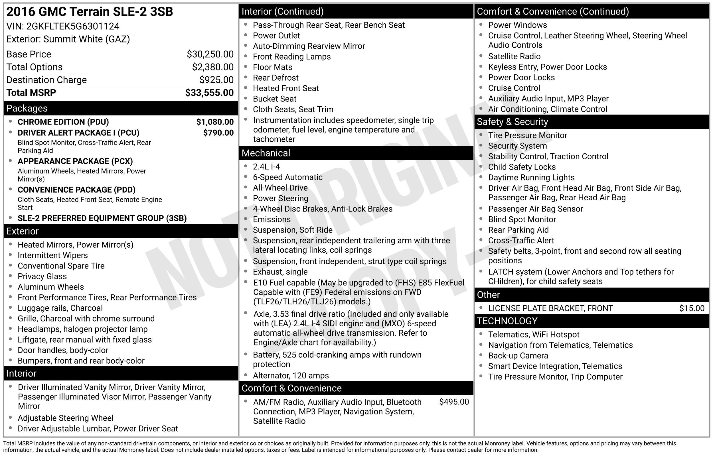 2016 GMC Terrain SLE