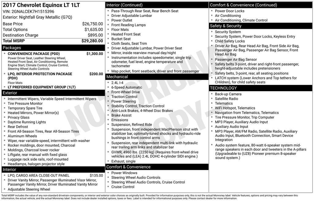 2017 Chevrolet Equinox LT