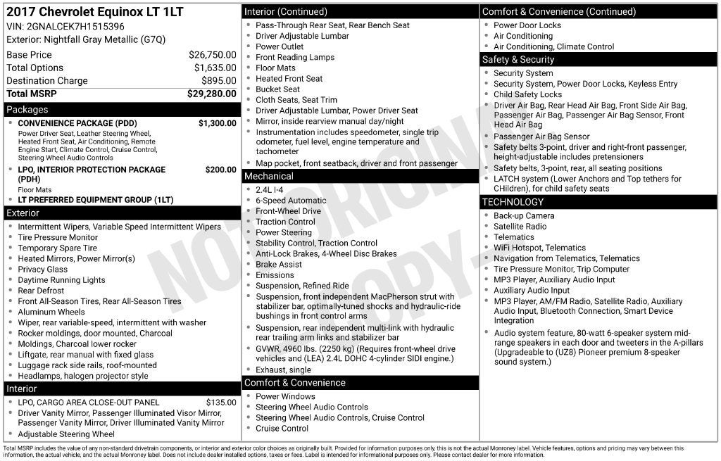2017 Chevrolet Equinox LT