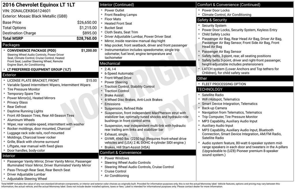 2016 Chevrolet Equinox LT