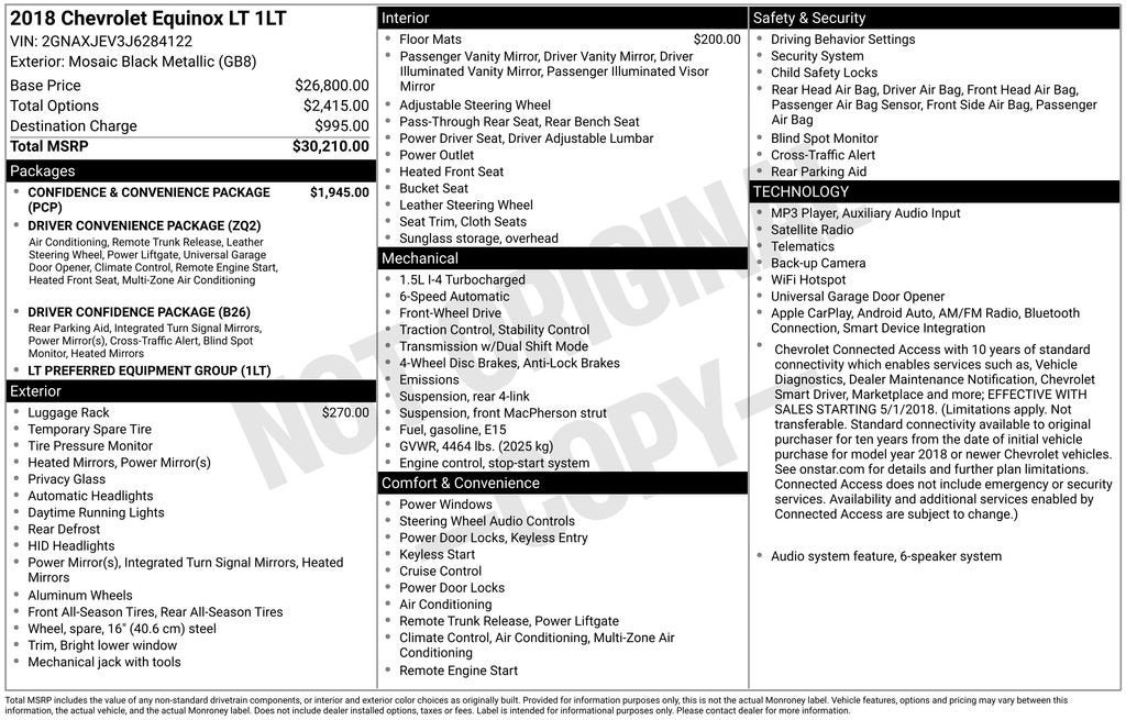 2018 Chevrolet Equinox LT