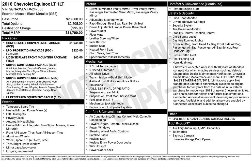 2018 Chevrolet Equinox LT