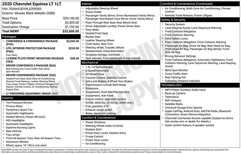 2020 Chevrolet Equinox LT