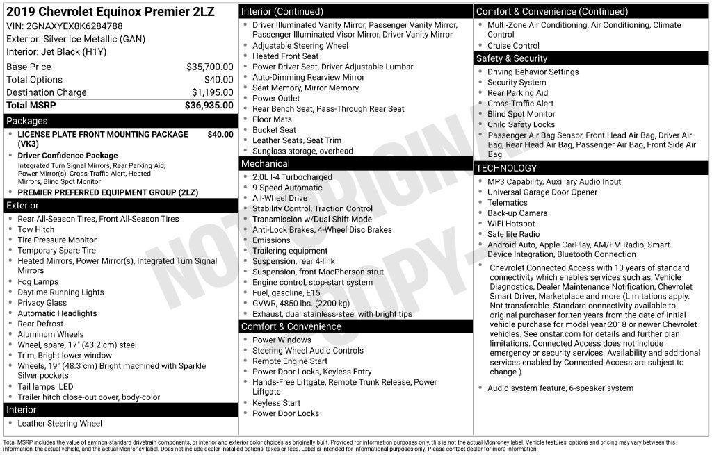 2019 Chevrolet Equinox Premier
