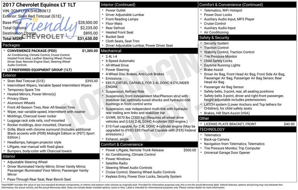 2017 Chevrolet Equinox LT