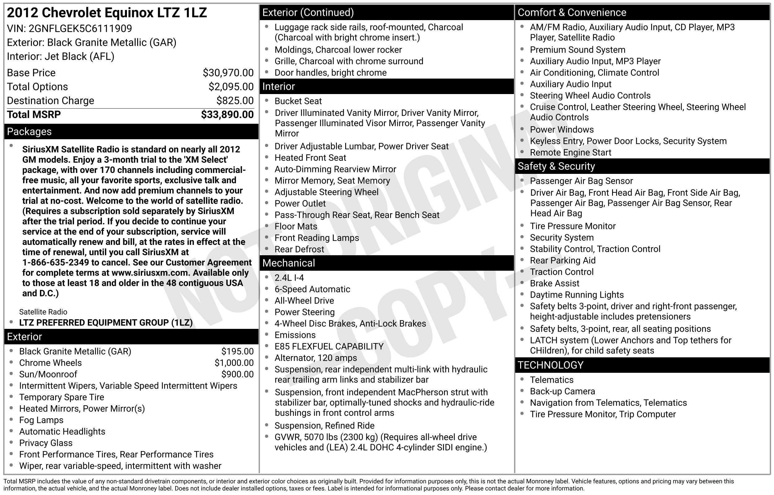 2012 Chevrolet Equinox LTZ