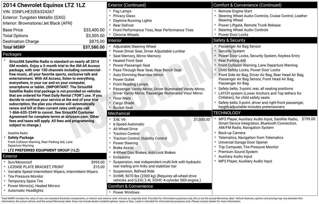 2014 Chevrolet Equinox LTZ