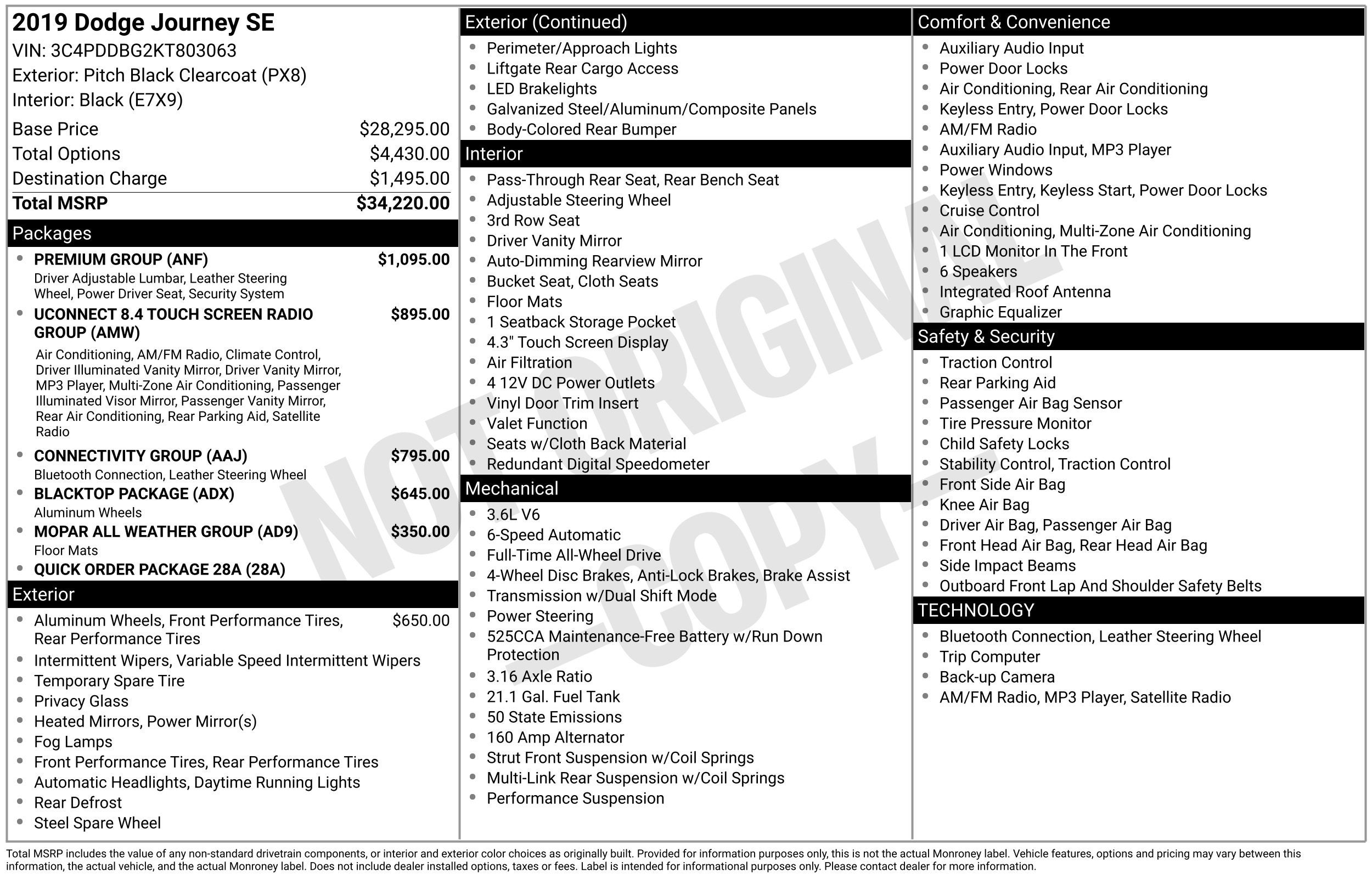 2019 Dodge Journey SE AWD
