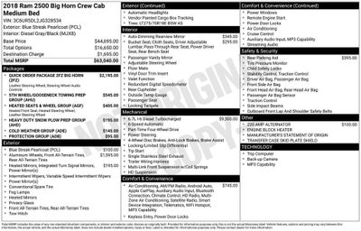 2018 RAM 2500 Big Horn Crew Cab 4x4 6'4" Box