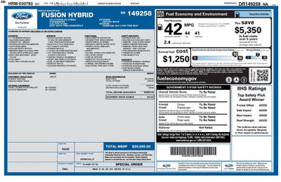 2013 Ford Fusion SE Hybrid
