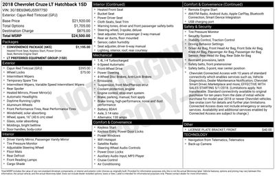 2018 Chevrolet Cruze LT