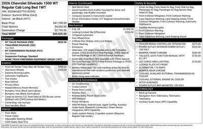 2026 Chevrolet Silverado 1500 WT