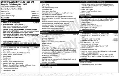 2021 Chevrolet Silverado 1500 Work Truck