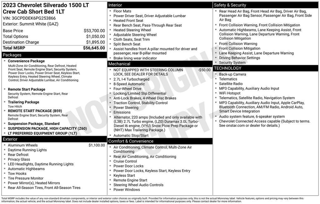 2023 Chevrolet Silverado 1500 LT