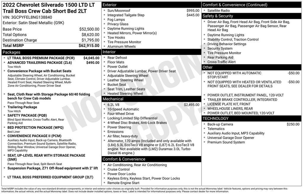2022 Chevrolet Silverado 1500 LTD LT Trail Boss