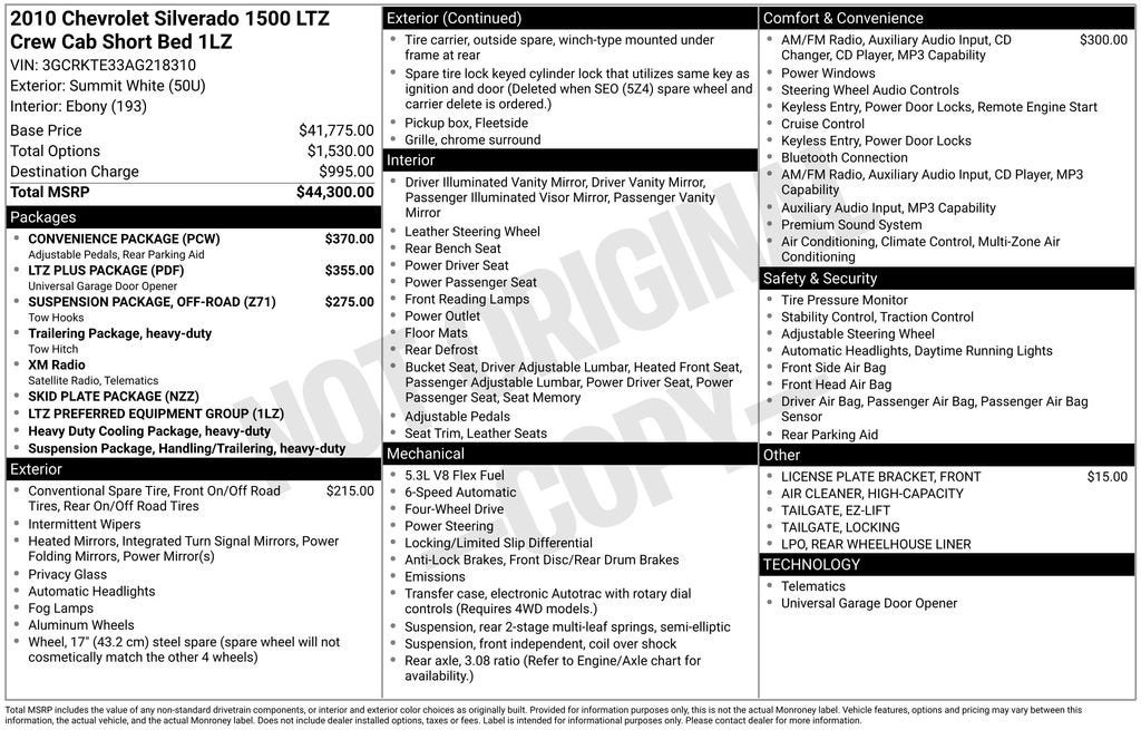 2010 Chevrolet Silverado 1500 LTZ