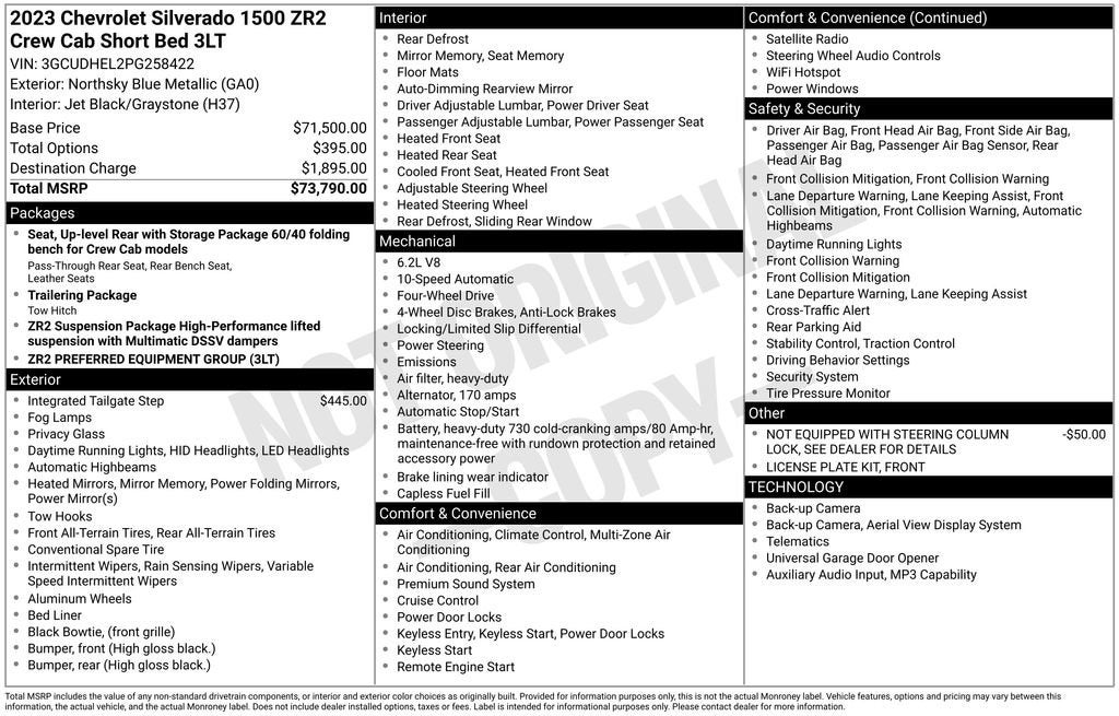 2023 Chevrolet Silverado 1500 ZR2