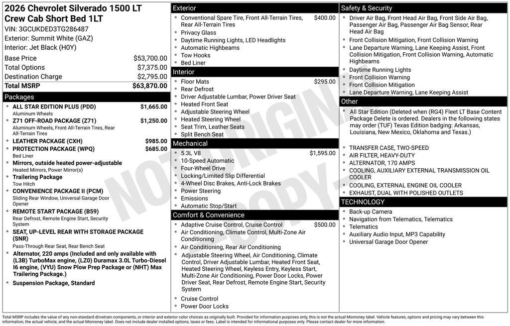 2026 Chevrolet Silverado 1500 LT