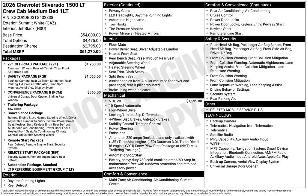 2026 Chevrolet Silverado 1500 LT
