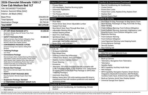 2026 Chevrolet Silverado 1500 LT