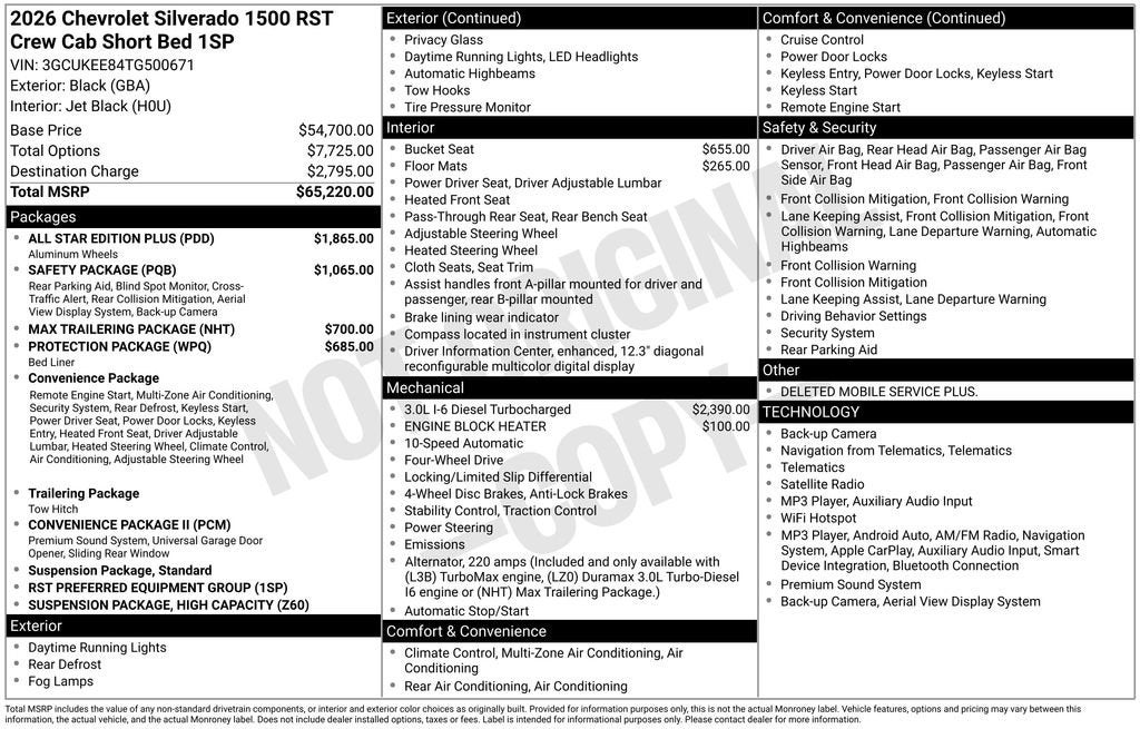 2026 Chevrolet Silverado 1500 RST