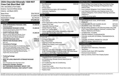 2026 Chevrolet Silverado 1500 RST