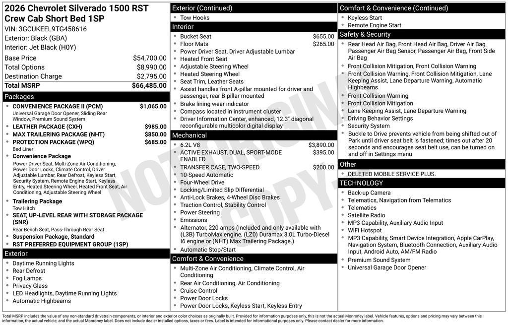 2026 Chevrolet Silverado 1500 RST