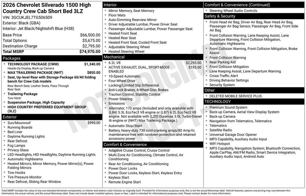 2026 Chevrolet Silverado 1500 High Country
