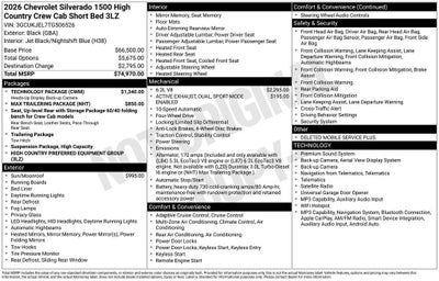 2026 Chevrolet Silverado 1500 High Country