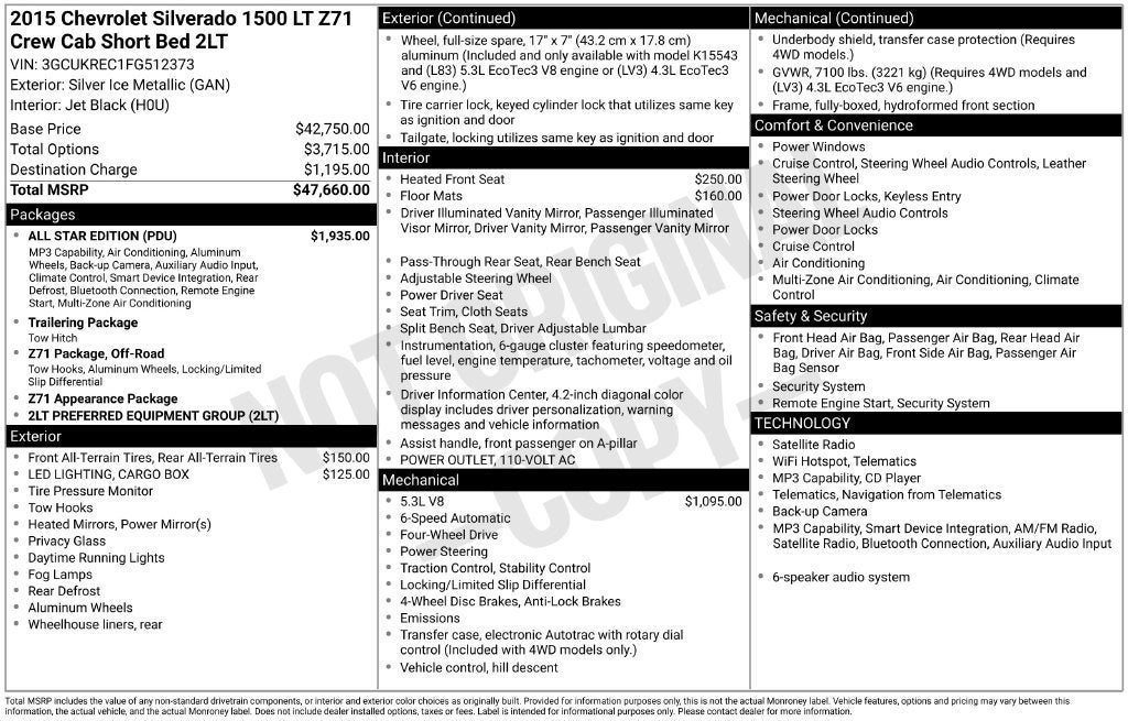 2015 Chevrolet Silverado 1500 LT