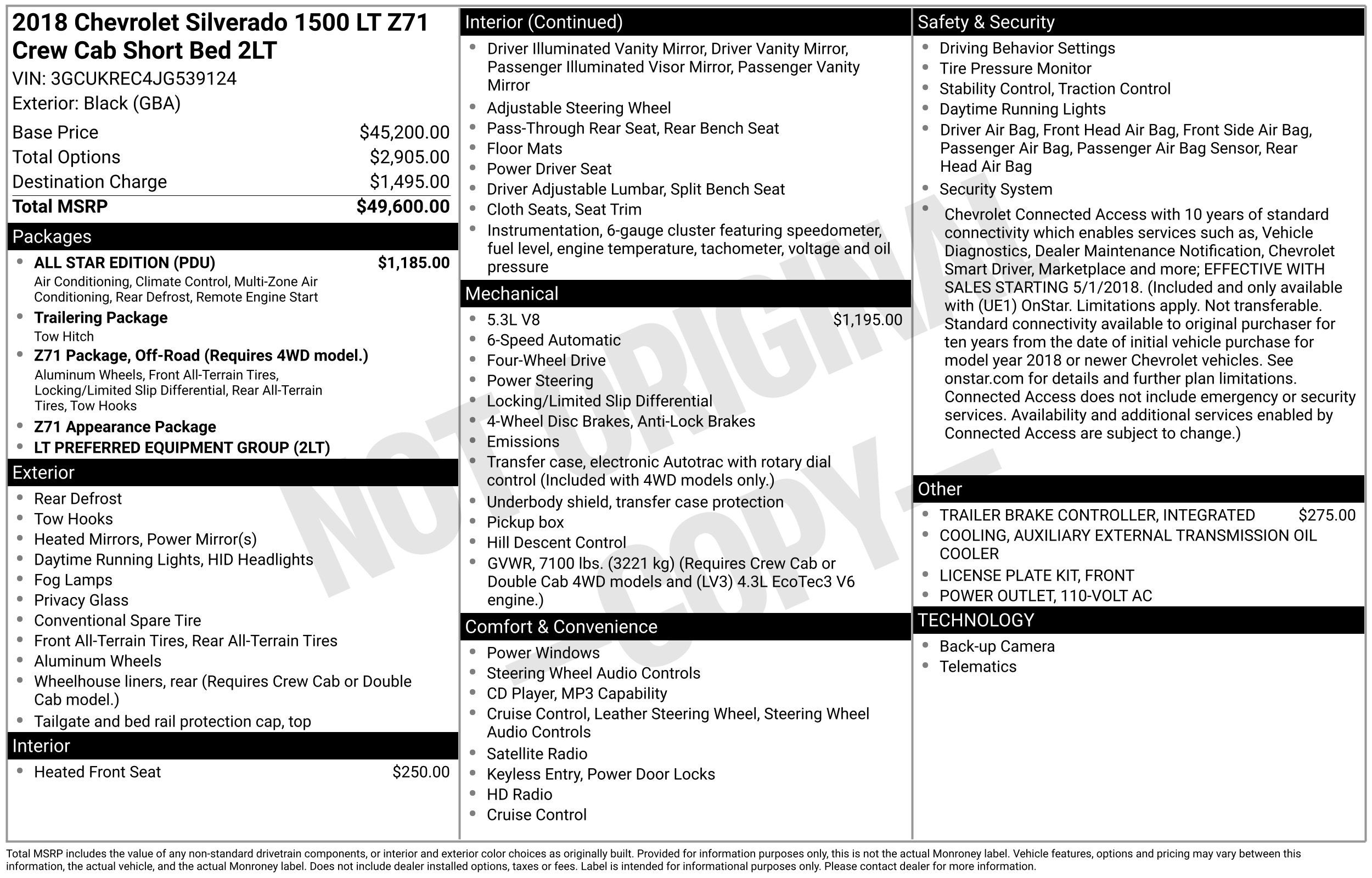 2018 Chevrolet Silverado 1500 LT