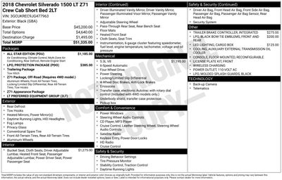 2018 Chevrolet Silverado 1500 LT