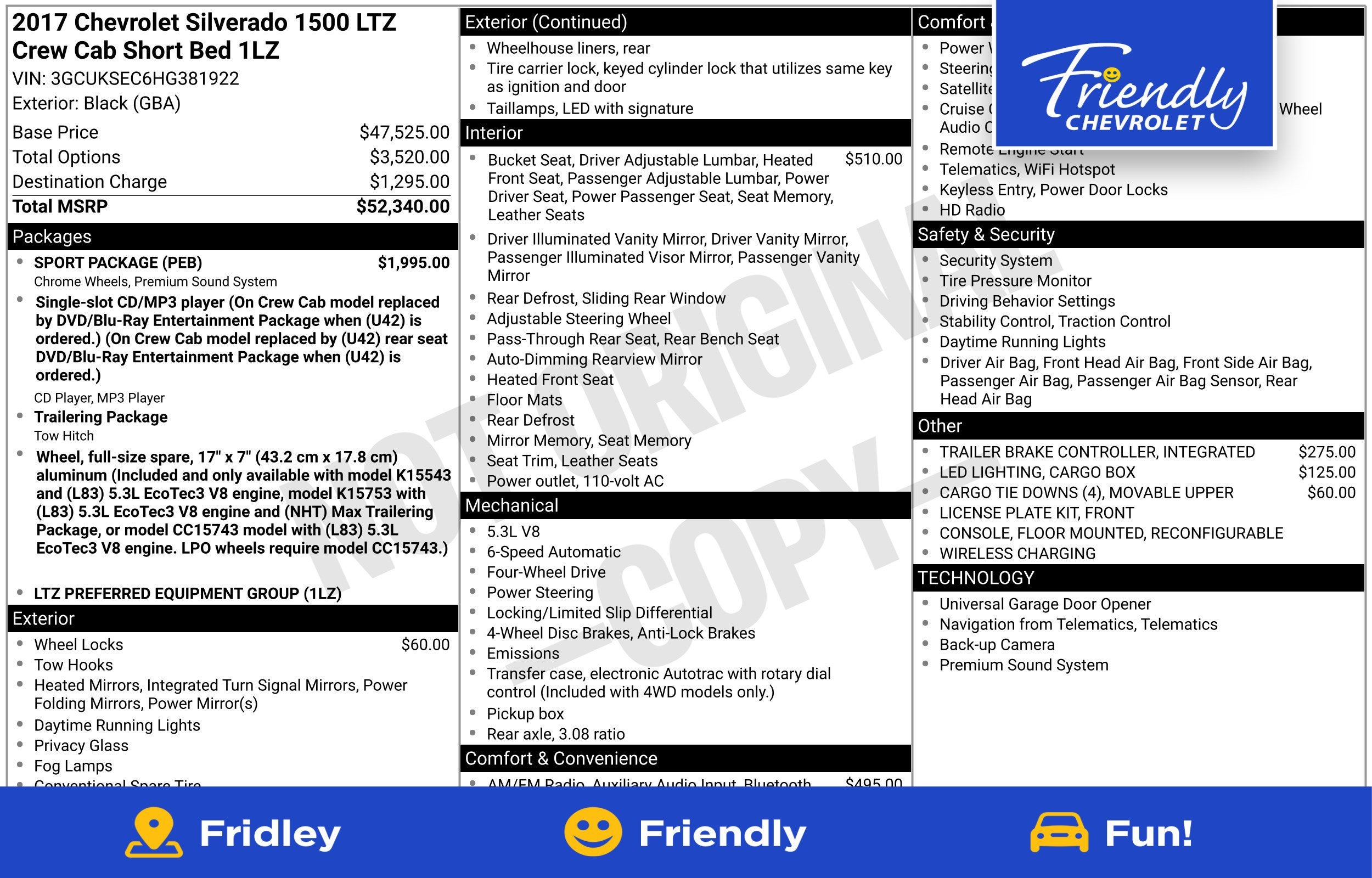 2017 Chevrolet Silverado 1500 LTZ