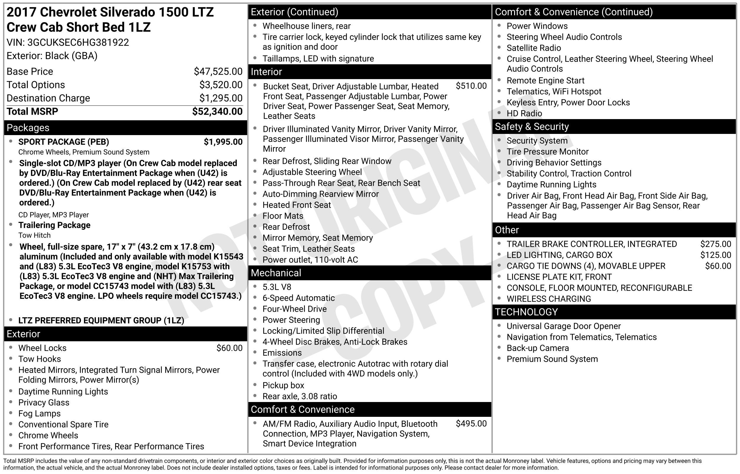 2017 Chevrolet Silverado 1500 LTZ