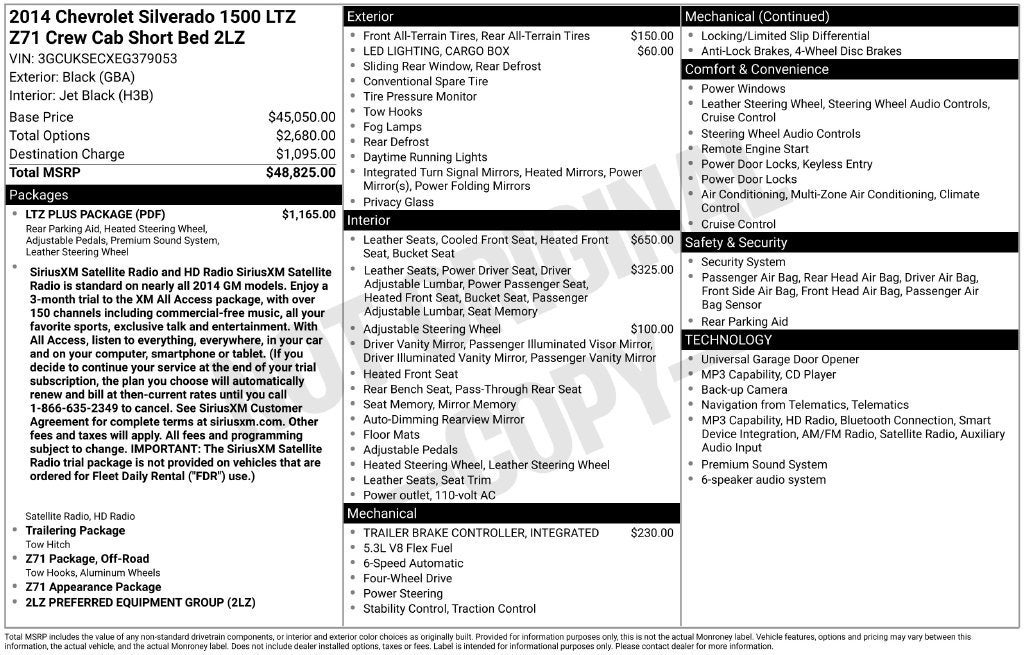 2014 Chevrolet Silverado 1500 LTZ