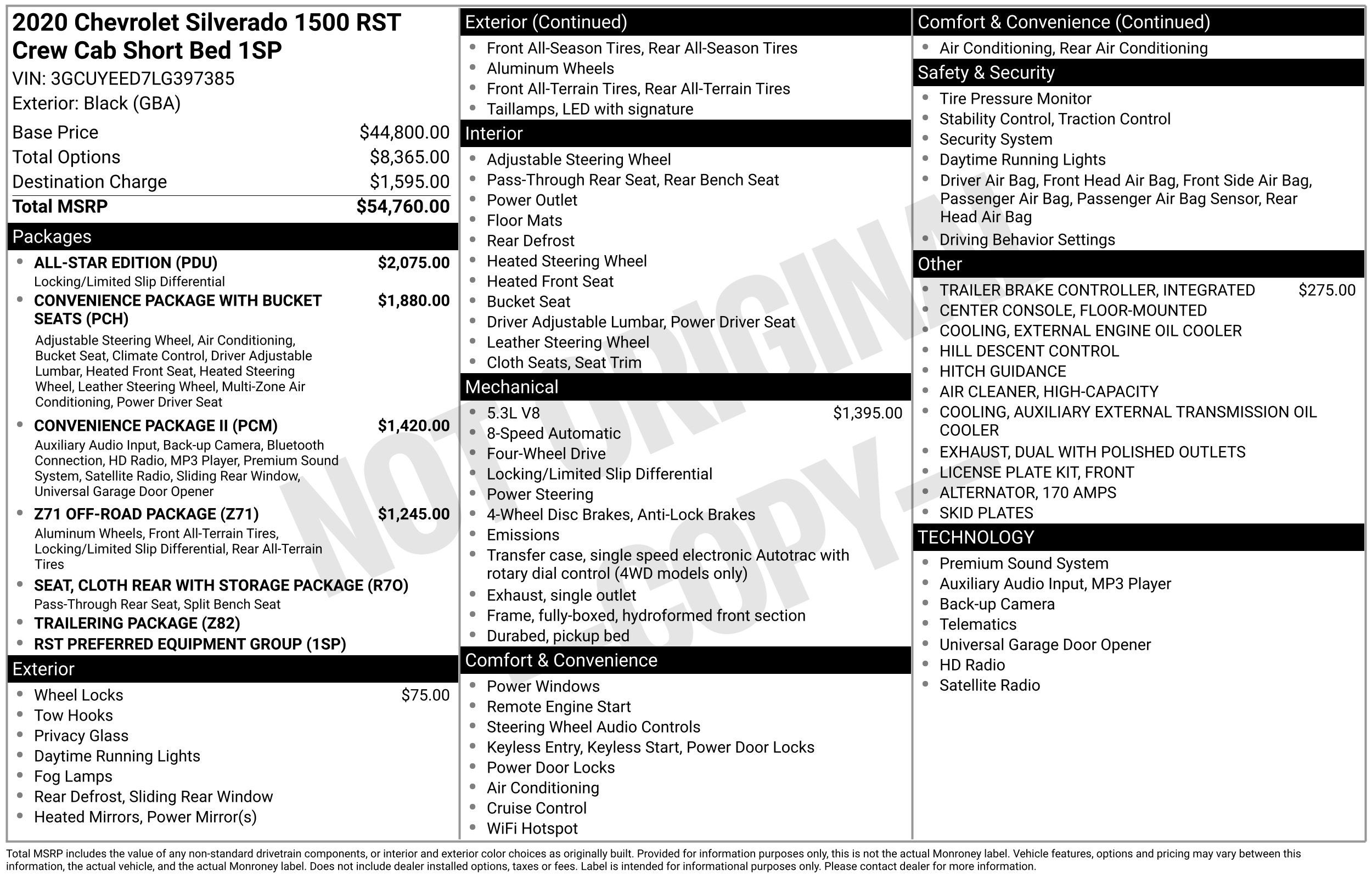 2020 Chevrolet Silverado 1500 RST