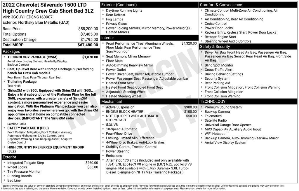 2022 Chevrolet Silverado 1500 LTD High Country