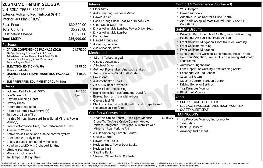2024 GMC Terrain SLE